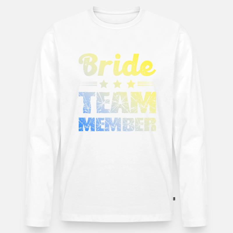 Bride Team - Männer Premium Bio Langarmshirt - undefined