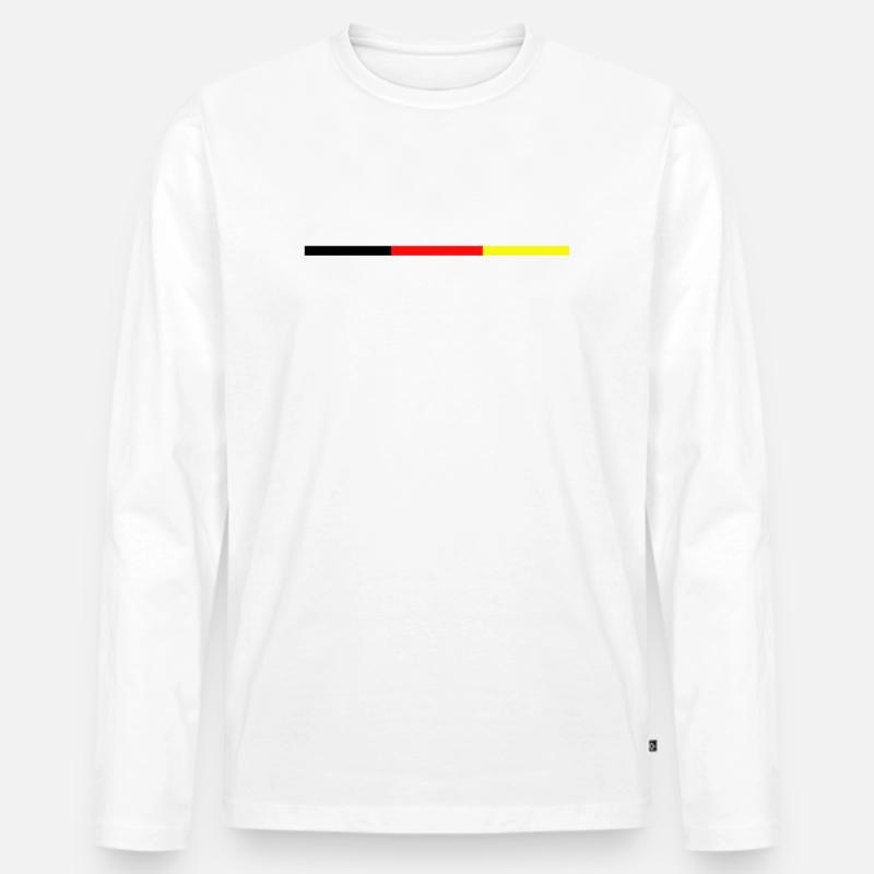 Alman Meme - Männer Premium Bio Langarmshirt - Weiß