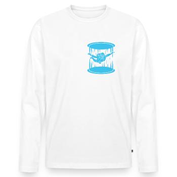 Dive Skydiving Skydiver - T-shirt manches longues Premium bio Homme - blanc - Devant - Nico (187cm)