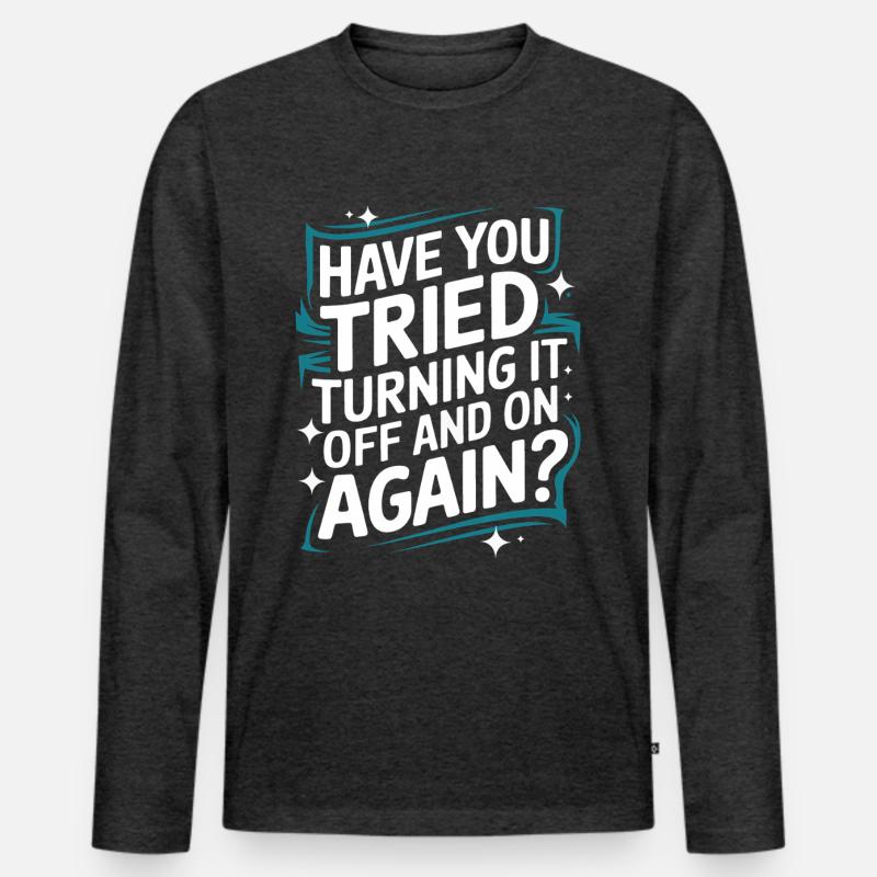 Technical Support Computer Men's Premium Organic Long Sleeve Shirt