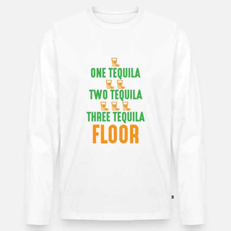 ONE TEQUILA, TWO TEQUILA.. - Männer Premium Bio Langarmshirt - undefined