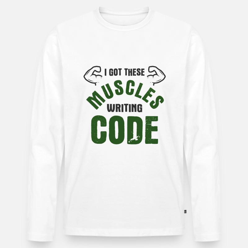 Software Ingenieur Informatiker Programmierer - Männer Premium Bio Langarmshirt - Weiß