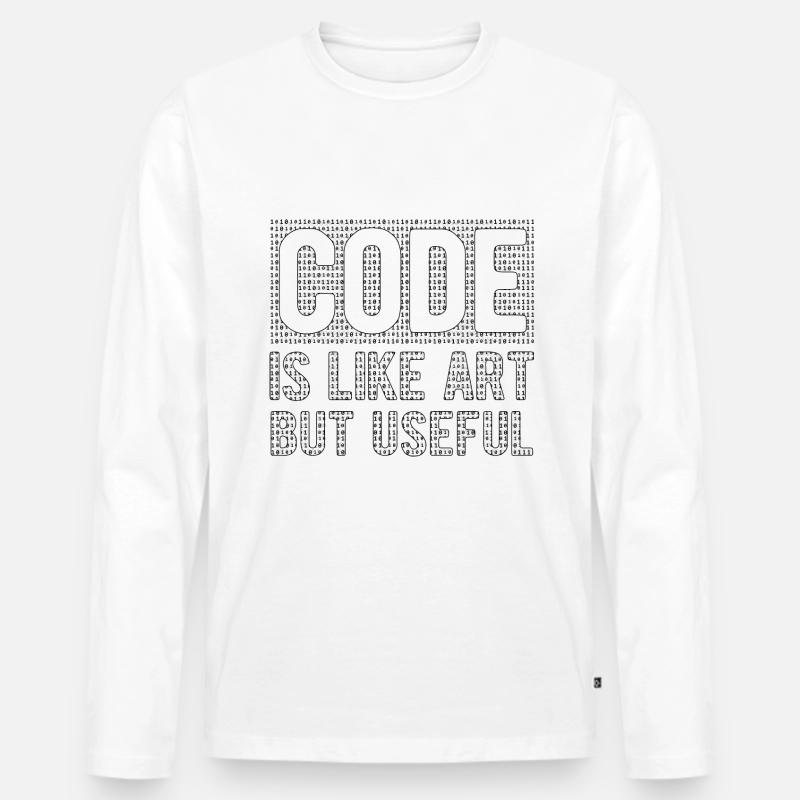 Software Ingenieur Informatiker Programmierer - Männer Premium Bio Langarmshirt - Weiß