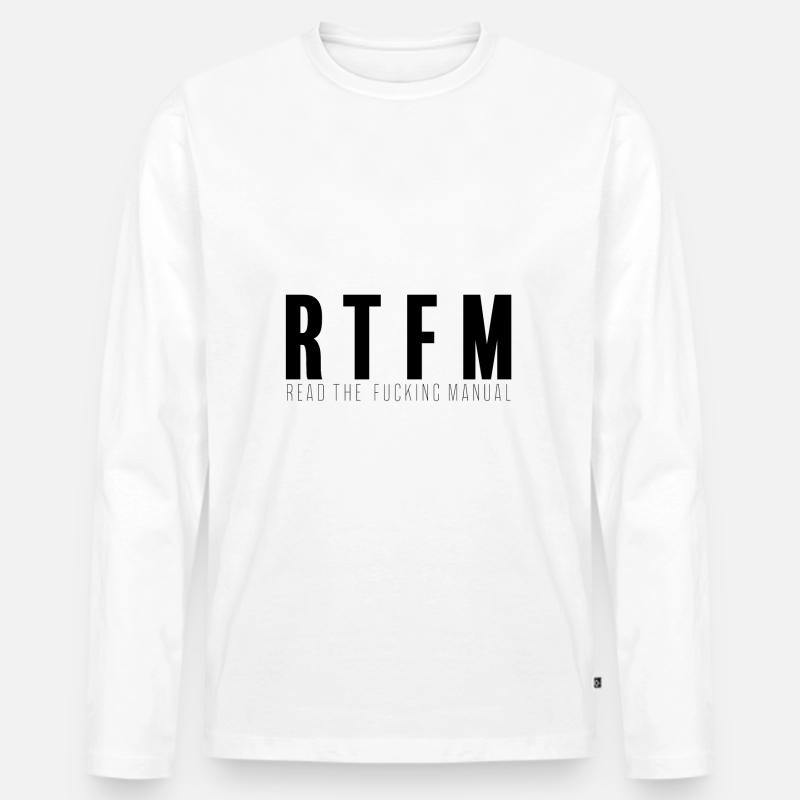 Admin Administrator Informatik Computer Männer Premium Bio Langarmshirt
