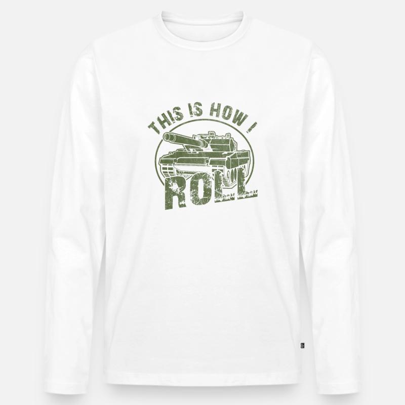 Ich bin ein Tank - Männer Premium Bio Langarmshirt - undefined
