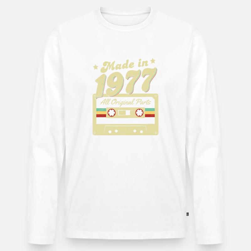 Made in 1977 - Männer Premium Bio Langarmshirt - undefined