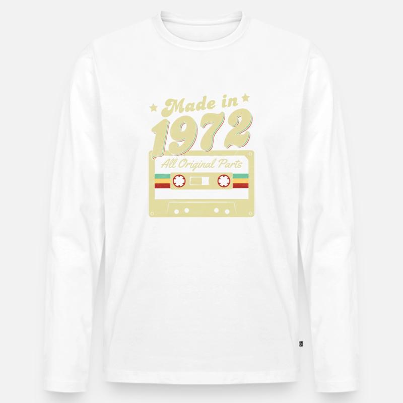 Made in 1972 - Männer Premium Bio Langarmshirt - undefined