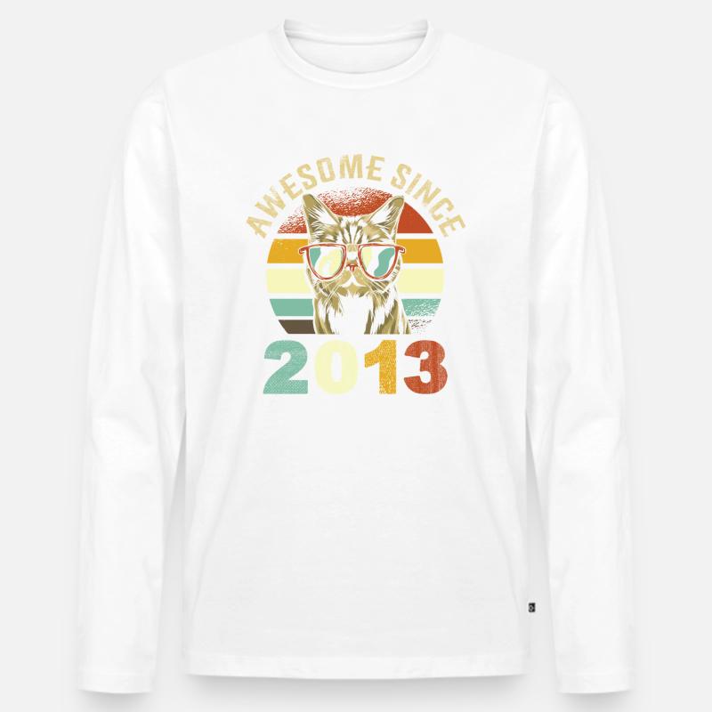 Awesome Since 2013 - Männer Premium Bio Langarmshirt - undefined