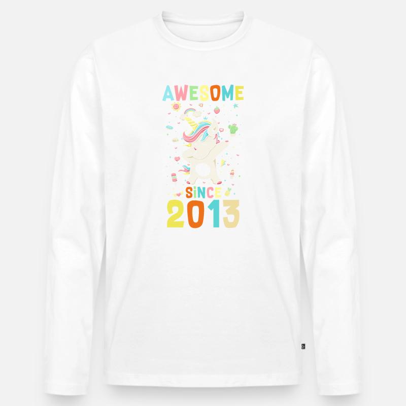Awesome Since 2013 - Männer Premium Bio Langarmshirt - undefined