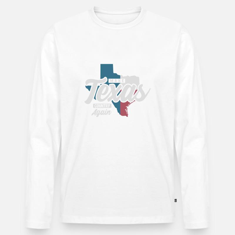 Texas Country Again - Männer Premium Bio Langarmshirt - undefined