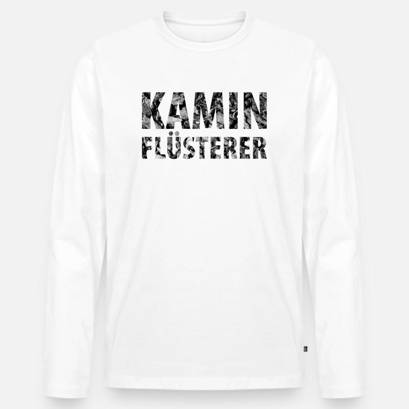 Schornsteinfeger Schlotfeger - Männer Premium Bio Langarmshirt - Weiß