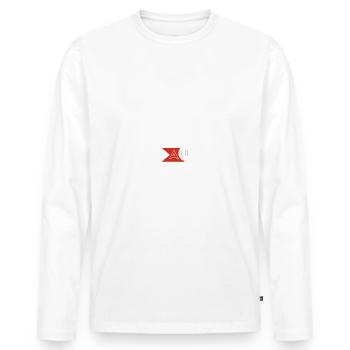 Le Véritable gendre au top - T-shirt manches longues Premium bio Homme - blanc - Devant - Nico (187cm)