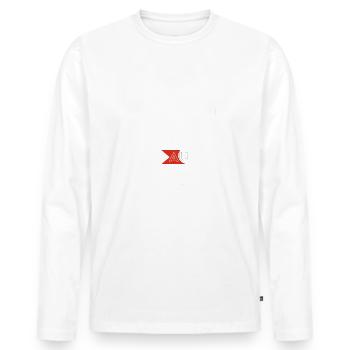 Le véritable Picto Charentais au top - T-shirt manches longues Premium bio Homme - blanc - Devant - Nico (187cm)