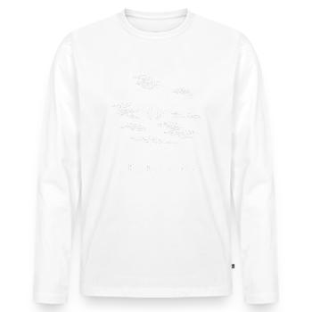 Paragliding Thermals Calling - Men's Premium Organic Long Sleeve Shirt - white - Front - Nico (187cm)