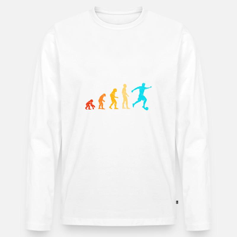 Football Evolution - Männer Premium Bio Langarmshirt - undefined