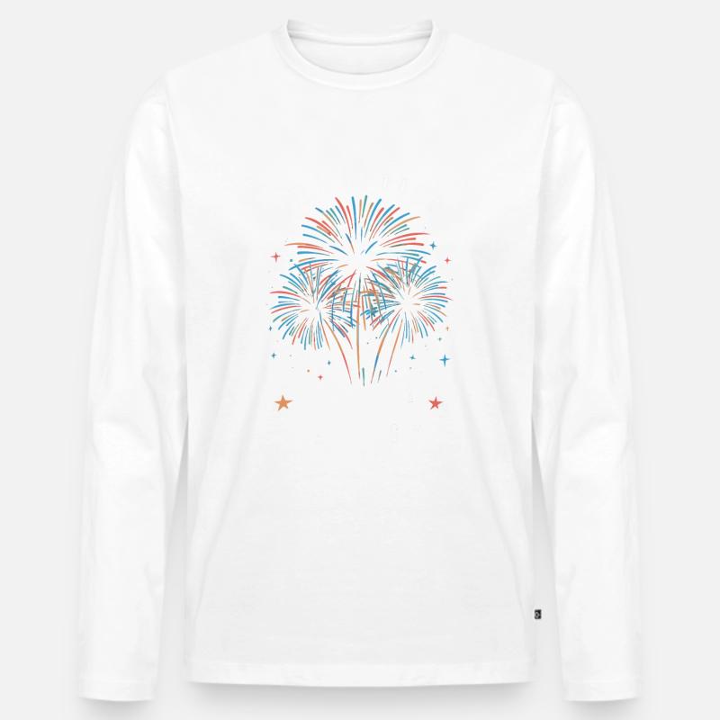 Pyrotechniker Feuerwerk Pyrotechnik - Männer Premium Bio Langarmshirt - Weiß