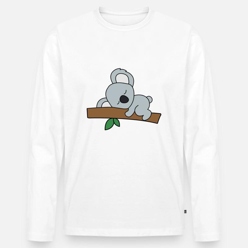 Not Today Koala - Männer Premium Bio Langarmshirt - undefined