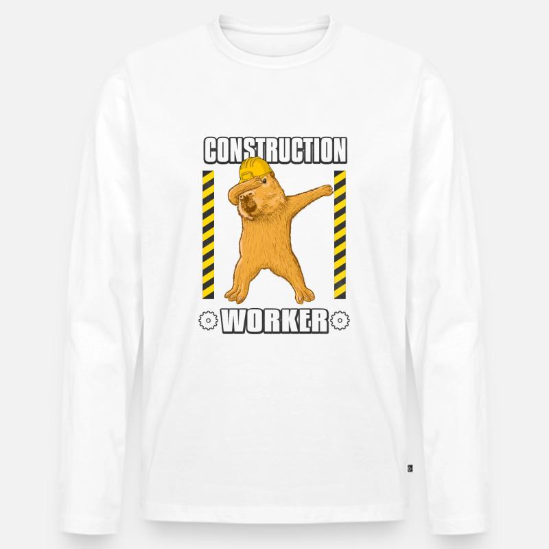Bauarbeiter Baustelle - Männer Premium Bio Langarmshirt - undefined