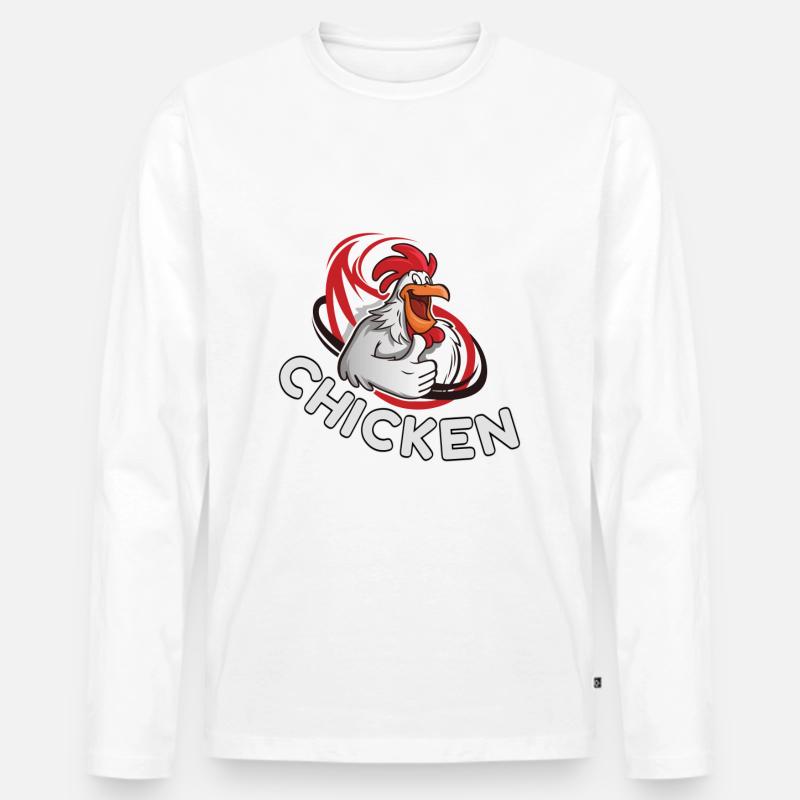 Chicken Hühner - Männer Premium Bio Langarmshirt - undefined