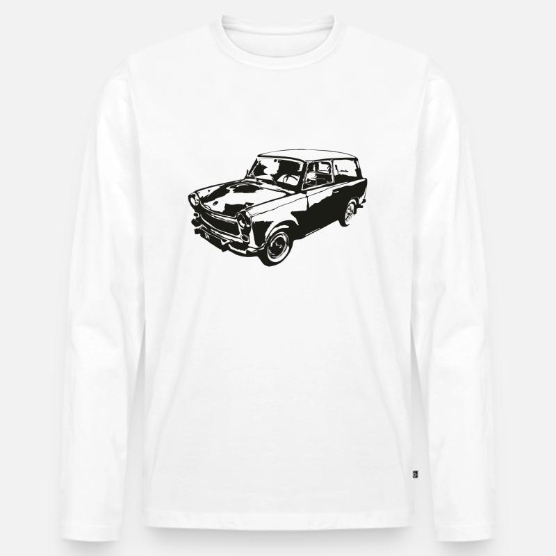  601 Kombi Trabi - Männer Premium Bio Langarmshirt - Weiß