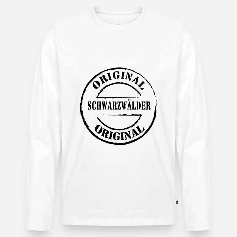 Original Schwarzwälder - geprüft - - Männer Premium Bio Langarmshirt - Weiß