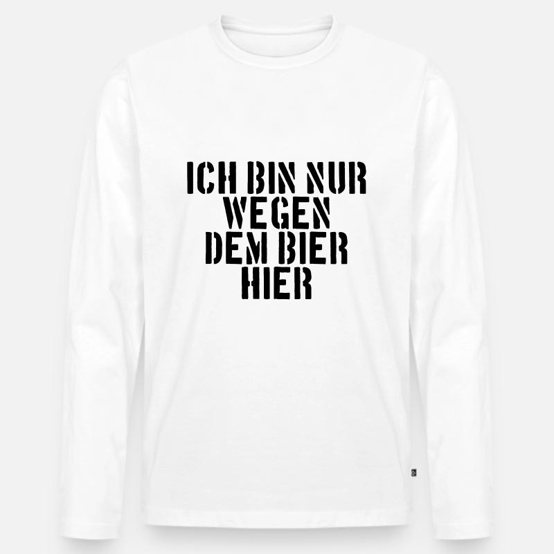 Bier - Männer Premium Bio Langarmshirt - undefined