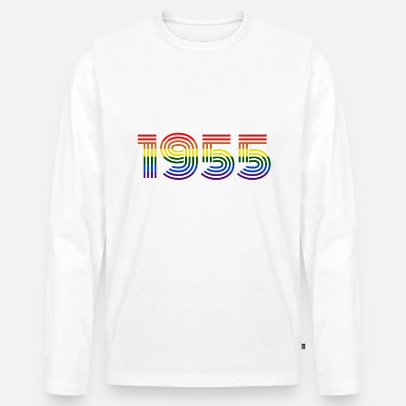 Regenbogen 1955 - Männer Premium Bio Langarmshirt - undefined