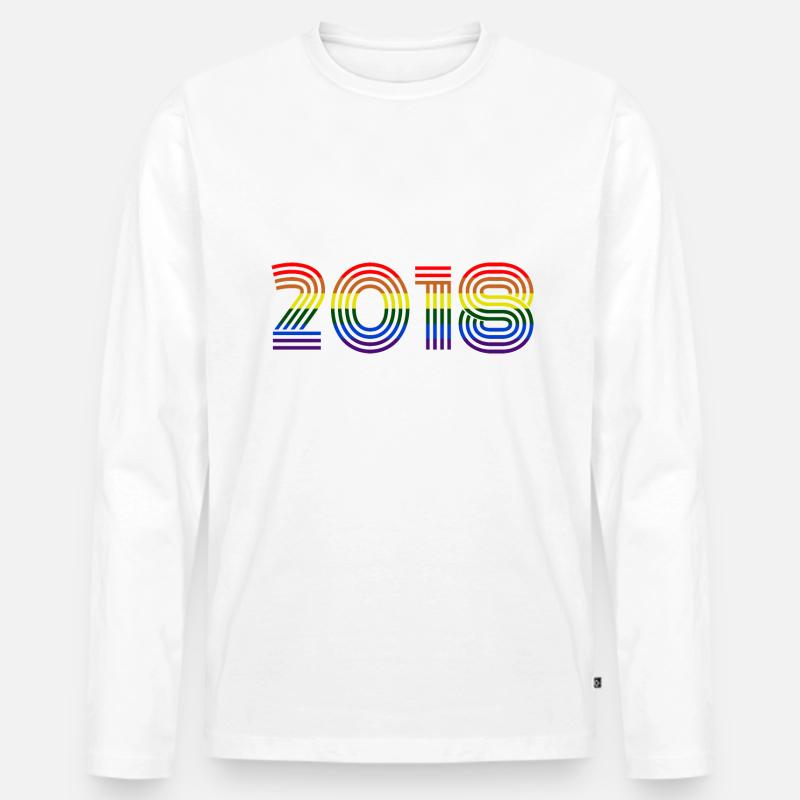 Jahr 2018 - Männer Premium Bio Langarmshirt - undefined