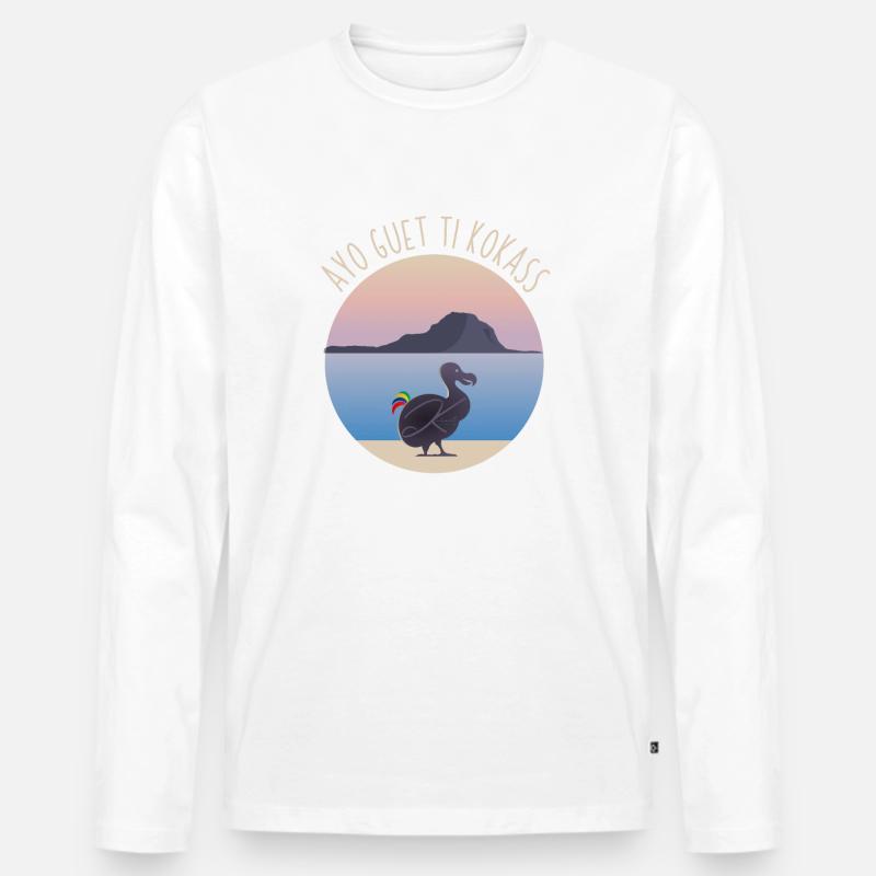 Ayo guet ti kokass - Männer Premium Bio Langarmshirt - Weiß