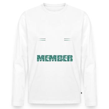 Mma Team - Men's Premium Organic Long Sleeve Shirt - white - Front - Nico (187cm)