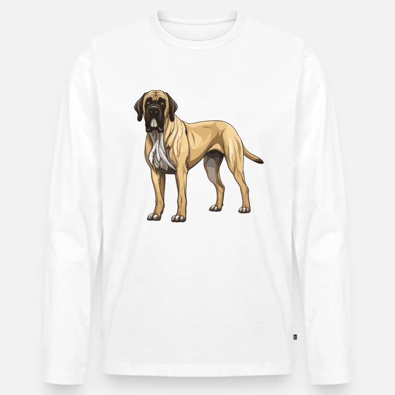 Mastiff Hund - Männer Premium Bio Langarmshirt - undefined