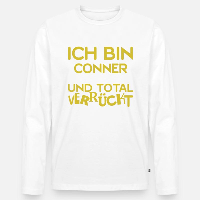 Verrückt Conner - Männer Premium Bio Langarmshirt - undefined