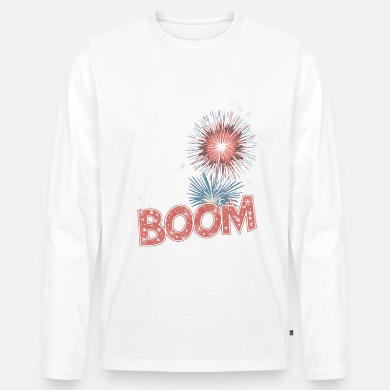 Pyrotechniker Feuerwerk Pyrotechnik - Männer Premium Bio Langarmshirt - Weiß