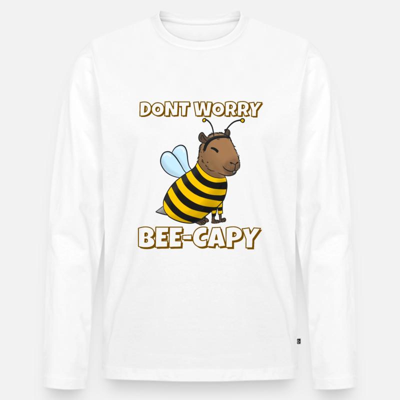 Capybara Bienen Kostüm - Männer Premium Bio Langarmshirt - undefined