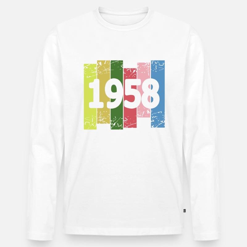 Witzig 1958 - Männer Premium Bio Langarmshirt - undefined