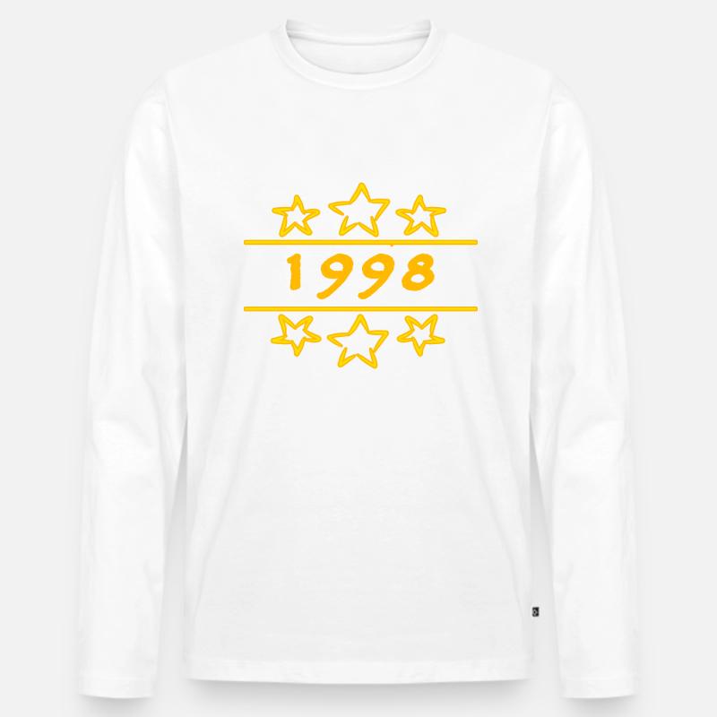 Witzig 1998 - Männer Premium Bio Langarmshirt - undefined