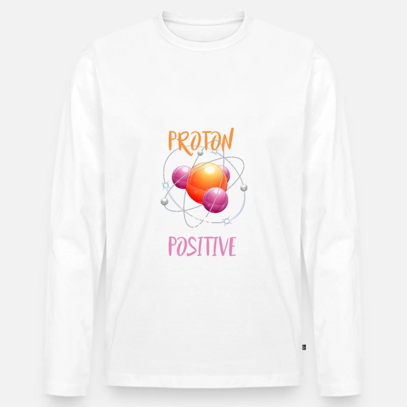 Science, science, physics, gift, idea - Men's Premium Organic Long Sleeve Shirt - white