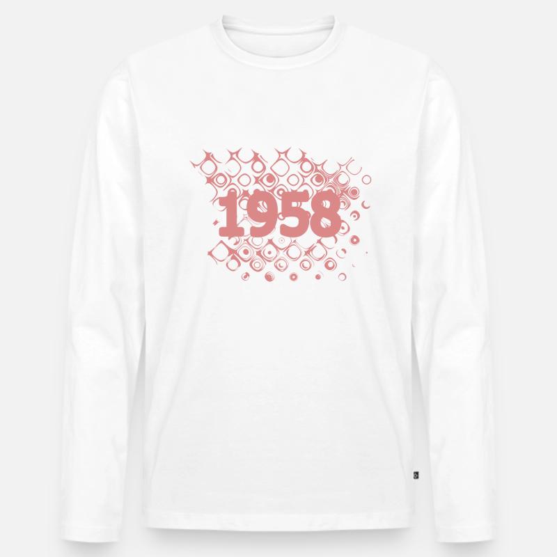 Retro 1958 - Männer Premium Bio Langarmshirt - undefined