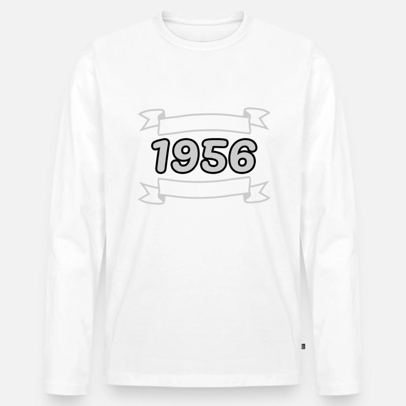 Unfallfrei Oldtimer 1956 - Männer Premium Bio Langarmshirt - undefined