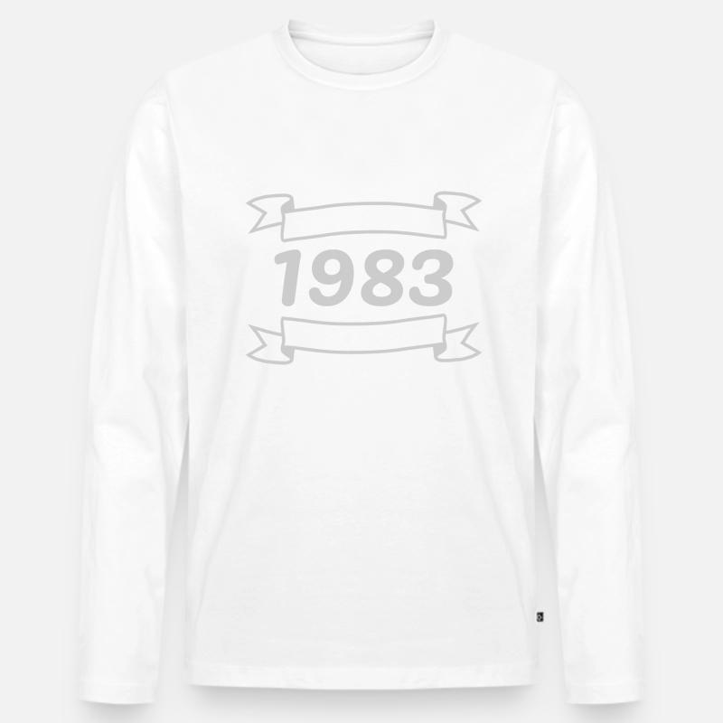 Witzig 1983 - Männer Premium Bio Langarmshirt - undefined