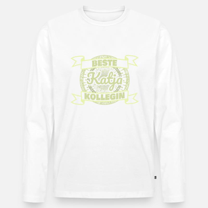 Beste Katja - Männer Premium Bio Langarmshirt - undefined
