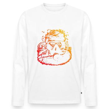 Diving Diver Scuba Diver Scuba Diver Scuba Diver - Men's Premium Organic Long Sleeve Shirt - white - Front - Nico (187cm)