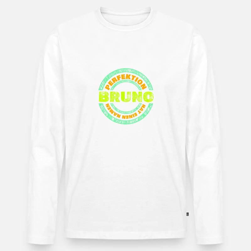 Perfektion Perfekt Bruno - Männer Premium Bio Langarmshirt - undefined