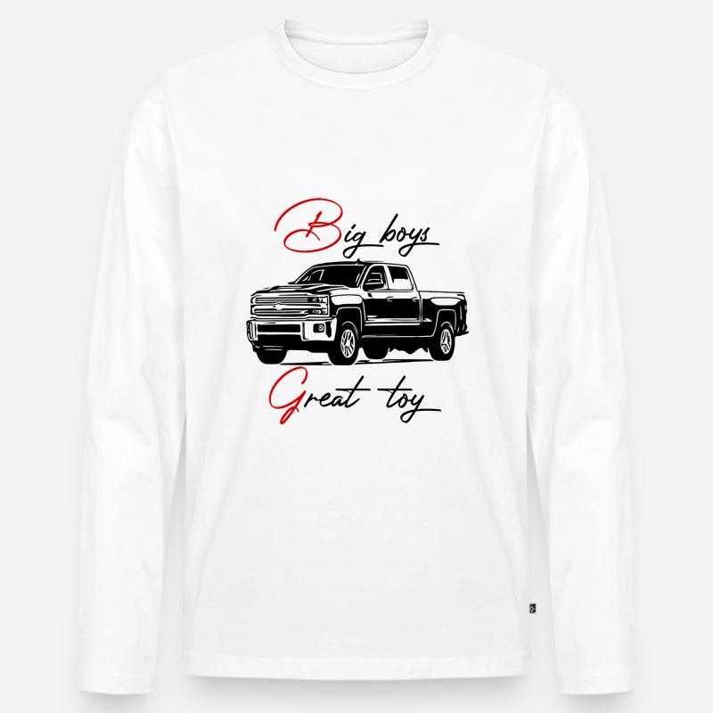 pick-up,offroader,geländewagen,jeep,transporter - Männer Premium Bio Langarmshirt - Weiß