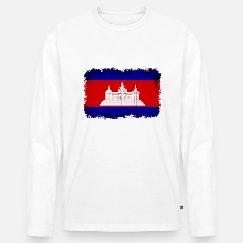 Kambodscha - Männer Premium Bio Langarmshirt - undefined