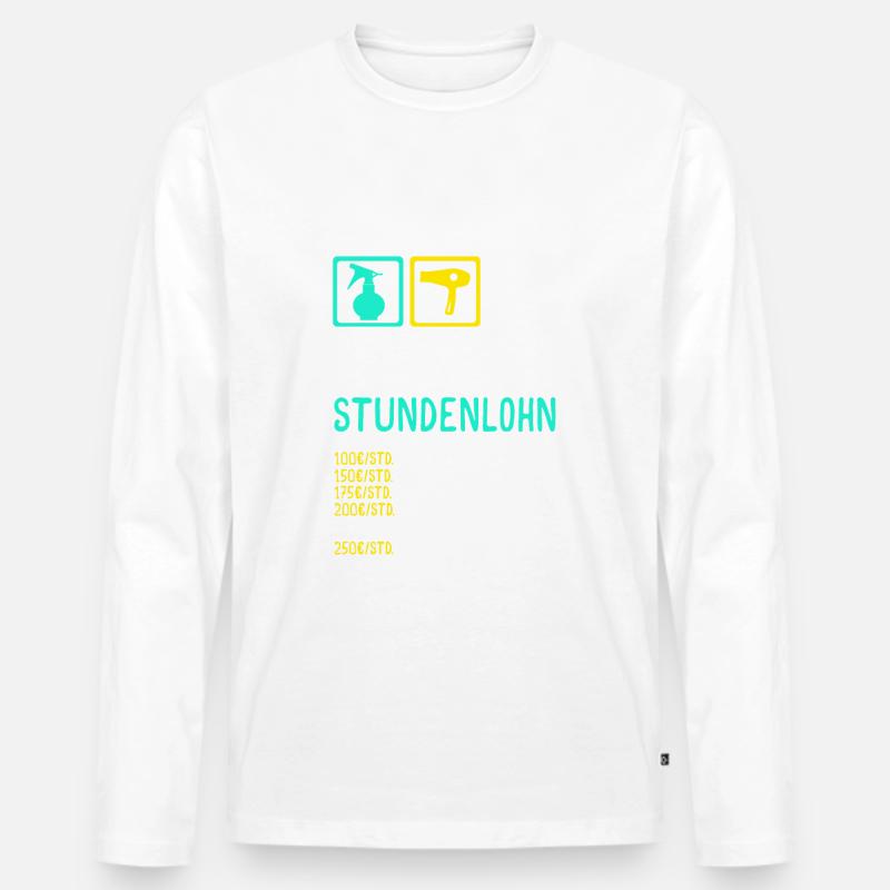 Friseur - Männer Premium Bio Langarmshirt - undefined