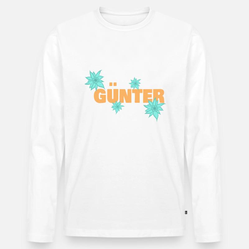 Edelweiß Günter - Männer Premium Bio Langarmshirt - undefined
