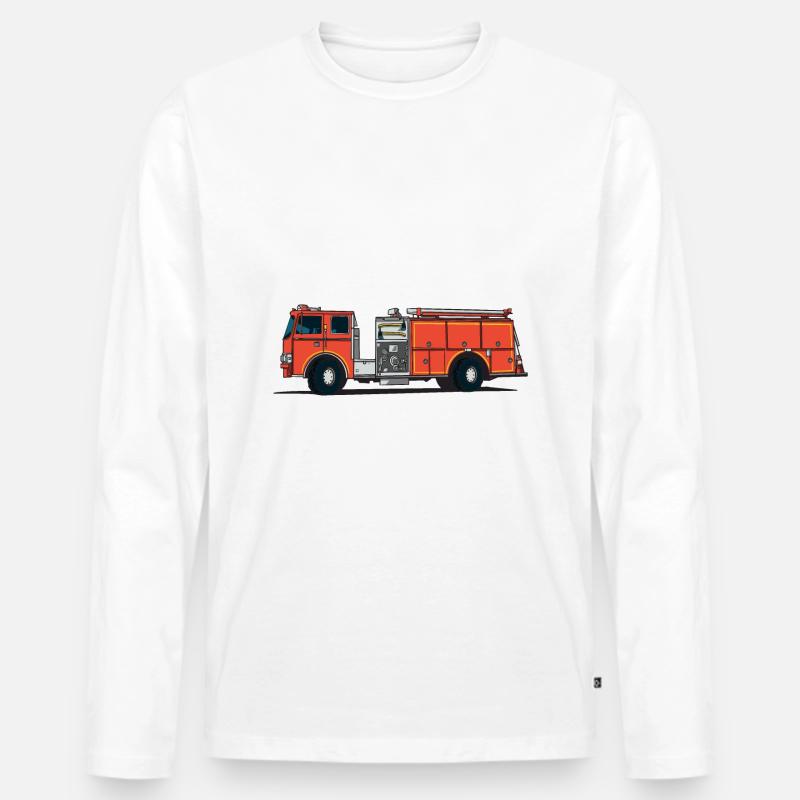 Feuerwehrauto - Männer Premium Bio Langarmshirt - undefined