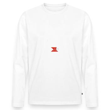 le véritable Conducteur de bus au top - T-shirt manches longues Premium bio Homme - blanc - Devant - Nico (187cm)