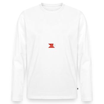 Le véritable savoyard au top - T-shirt manches longues Premium bio Homme - blanc - Devant - Nico (187cm)